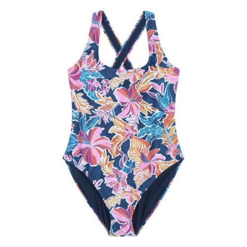 Front - Animal Womens/Ladies Mia Cross Back One Piece Swimsuit