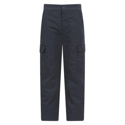 Front - Mountain Warehouse Childrens/Kids Delta Stretch Fleece Lined Trousers