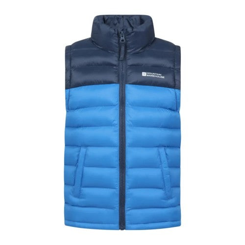 Front - Mountain Warehouse Childrens/Kids Colour Block Padded Gilet