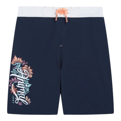 Front - Animal Girls Nora Floral Lightweight Boardshorts