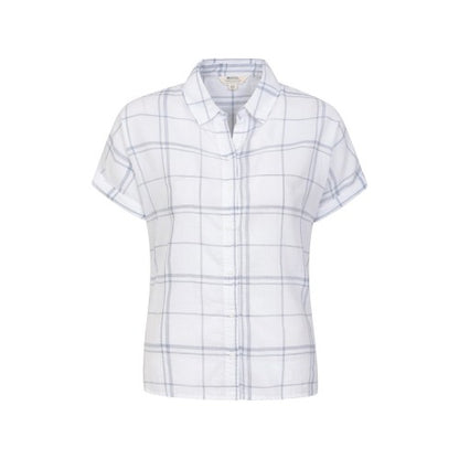 Front - Mountain Warehouse Womens/Ladies Palm Checked Relaxed Fit Shirt