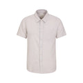 Front - Mountain Warehouse Mens Lowe Linen Blend Shirt