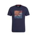 Front - Mountain Warehouse Mens Tidal Wave Organic Cotton T-Shirt
