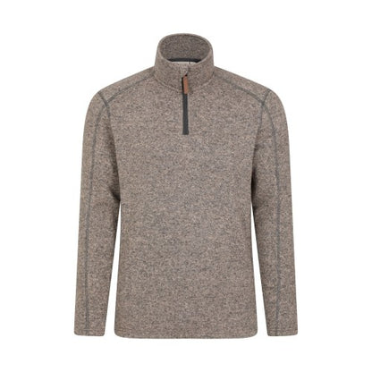 Front - Mountain Warehouse Mens Idris II Half Zip Fleece Top