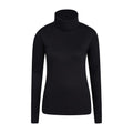 Front - Mountain Warehouse Womens/Ladies Meribel Cotton Roll Neck Long-Sleeved Top