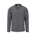 Front - Mountain Warehouse Mens Navigator II Mosquito Repellent Shirt