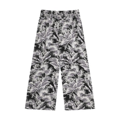 Front - Animal Womens/Ladies Tassia Leaf Print Recycled Cropped Trousers