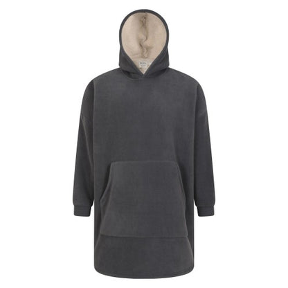 Front - Mountain Warehouse Mens Snug Borg Hoodie Blanket