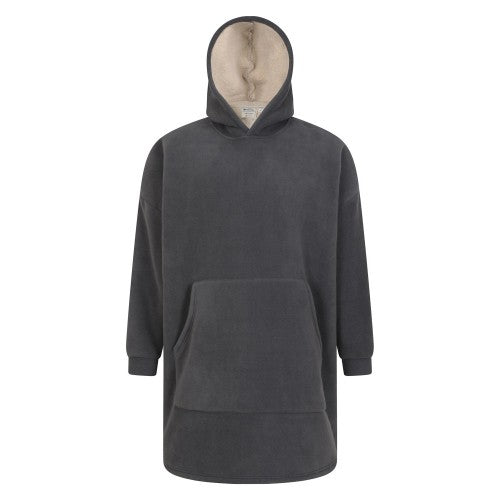 Front - Mountain Warehouse Mens Snug Borg Hoodie Blanket