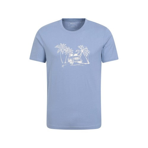 Front - Mountain Warehouse Mens Ocean Drive Organic T-Shirt