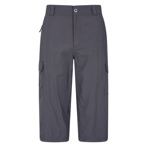 Front - Mountain Warehouse Mens Explore 3/4 Shorts