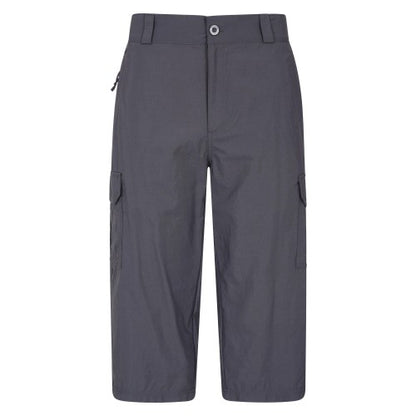 Front - Mountain Warehouse Mens Explore 3/4 Shorts