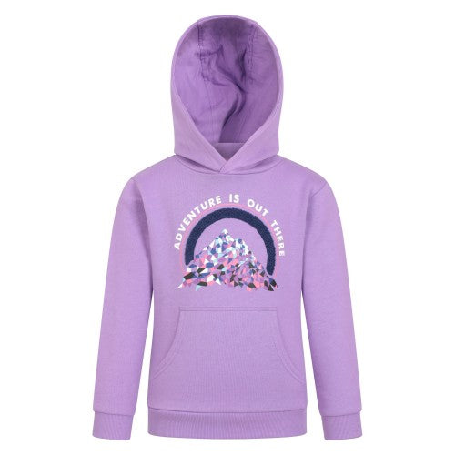 Front - Mountain Warehouse Childrens/Kids Adventure Is Out There Organic Hoodie