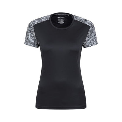 Front - Mountain Warehouse Womens/Ladies Pro Reflective Running T-Shirt