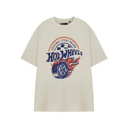 Front - Hot Wheels Mens Original Stunt Brand Short-Sleeved T-Shirt