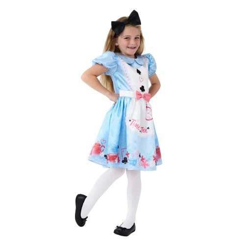 Front - Alice In Wonderland Girls Alice Costume