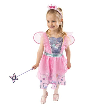 Front - Peppa Pig Girls Fairy Princess Costume