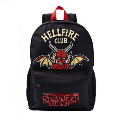 Front - Stranger Things Hellfire Club Graphic Print Polyester Backpack