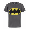 Front - Batman Childrens/Boys Official Distressed Logo T-Shirt