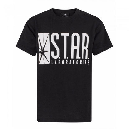 Front - DC Comics Childrens/Boys Official Flash TV Star Laboratories T-Shirt