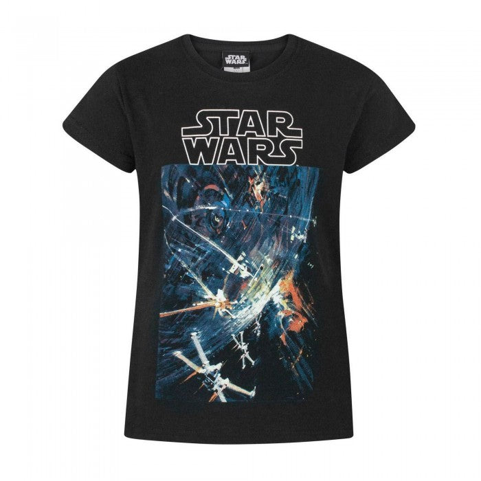 Front - Star Wars Childrens/Girls Official Death Star T-Shirt