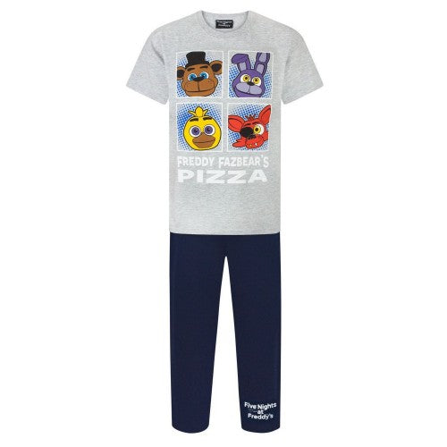Front - Five Nights At Freddys Childrens/Boys Character Panel Pyjama Set