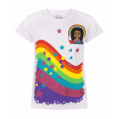 Front - Tiana Toys And Me Childrens/Girls Official Rainbow T-Shirt