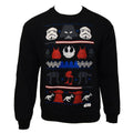 Front - Star Wars Mens Dark Side Fair Isle Christmas Sweater