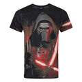 Front - Star Wars Mens Force Awakens Kylo Ren Lightsabre Sublimation T-Shirt