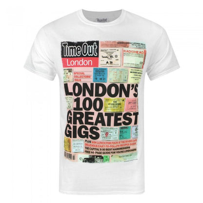 Front - Time Out Mens Londons 100 Greatest Gigs T-Shirt
