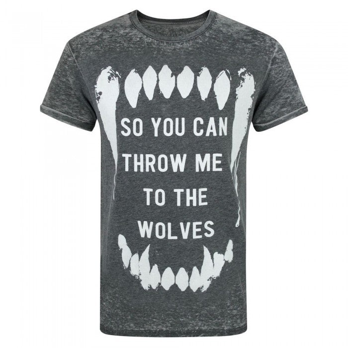 Front - Bring Me The Horizon Mens Wolves Burn Out T-Shirt