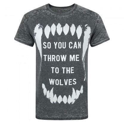Front - Bring Me The Horizon Mens Wolves Burn Out T-Shirt