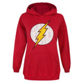 Front - Flash Womens/Ladies Distressed Logo Hoodie