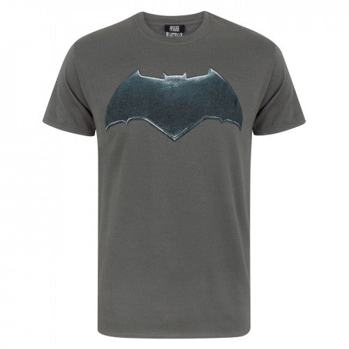 Front - Justice League Mens Batman Logo T-Shirt