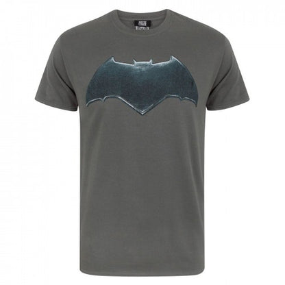 Front - Justice League Mens Batman Logo T-Shirt