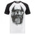 Front - Justice League Mens Character Line Up Raglan T-Shirt