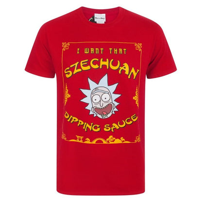 Front - Rick And Morty Mens Szechuan Dipping Sauce T-Shirt