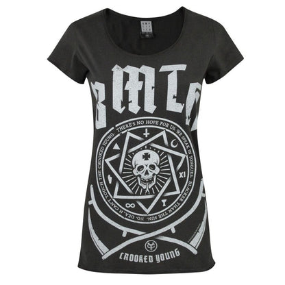 Front - Amplified Womens/Ladies Bring Me The Horizon Crooked Young T-Shirt
