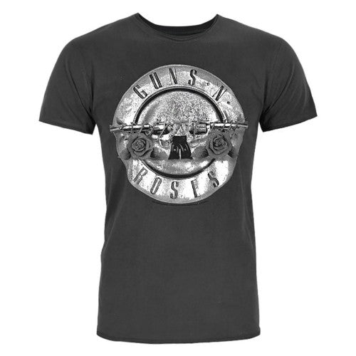 Front - Amplified Official Mens Guns N Roses Foil Drum T-Shirt