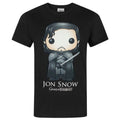 Front - Game Of Thrones Official Mens Funko Jon Snow T-Shirt