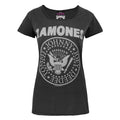 Front - Amplified Womens/Ladies Ramones Seal Logo T-Shirt