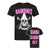Front - Ramones Official Mens Pinhead Skull T-Shirt