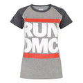 Front - Run DMC Womens/Ladies Logo Raglan T-Shirt