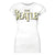 Front - Amplified Womens/Ladies The Beatles Logo White T-Shirt