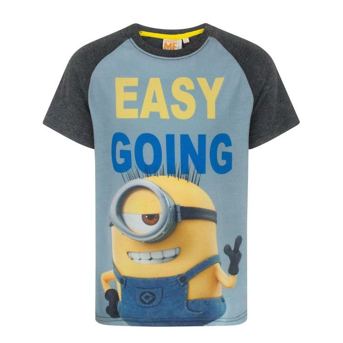Front - Despicable Me Childrens Boys Easy Going Minion T-Shirt