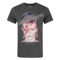 Front - David Bowie Official Mens Aladdin Sane T-Shirt