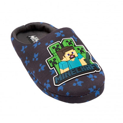 Front - Minecraft Official Boys Surrounded Slippers