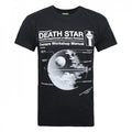 Front - Star Wars Official Mens Haynes Manual Death Star T-Shirt