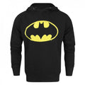 Front - Batman Official Mens Speckle Distressed Logo Hoodie