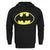 Front - Batman Official Mens Speckle Distressed Logo Hoodie